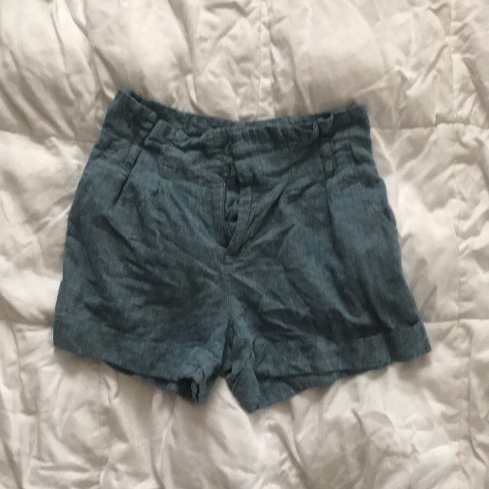 Forever 21 high rise chambray shorts